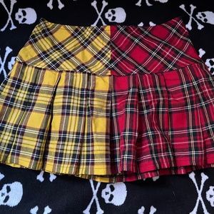 Tripp nyc split personality mini skirt small